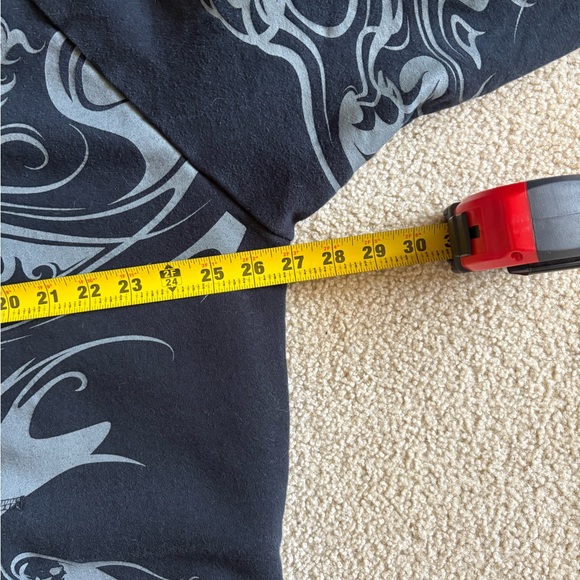 GRAIL Fox Racing Sasquatch Hoodie Sherpa Lined Y2K Tribal AOP Zip Up XXL - Picture 6 of 8